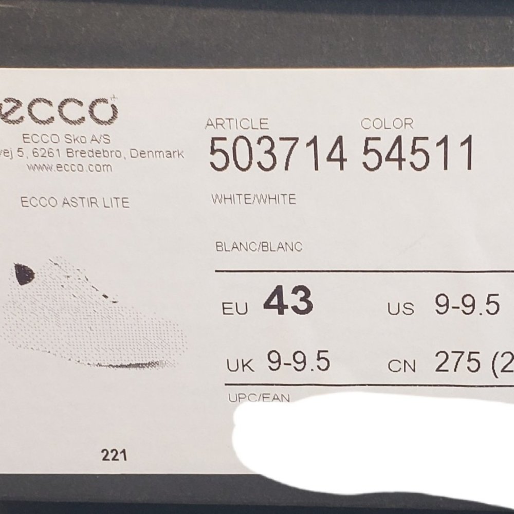 White Sneakers (Leather Ecco) - Picture 7 of 7